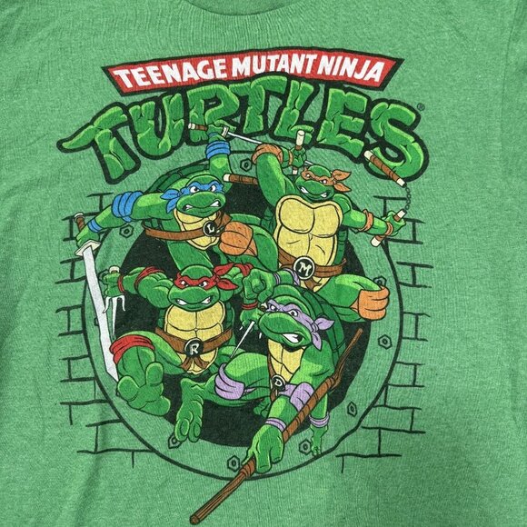 Teenage Mutant Ninja Turtles Mutant T-shirt Medium Green - Picture 2 of 5